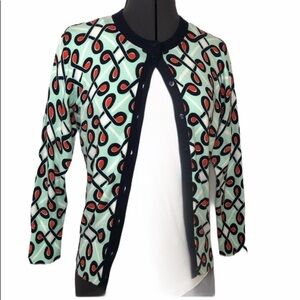 Crown & Ivy Women Printed Button Down Cardigan XS